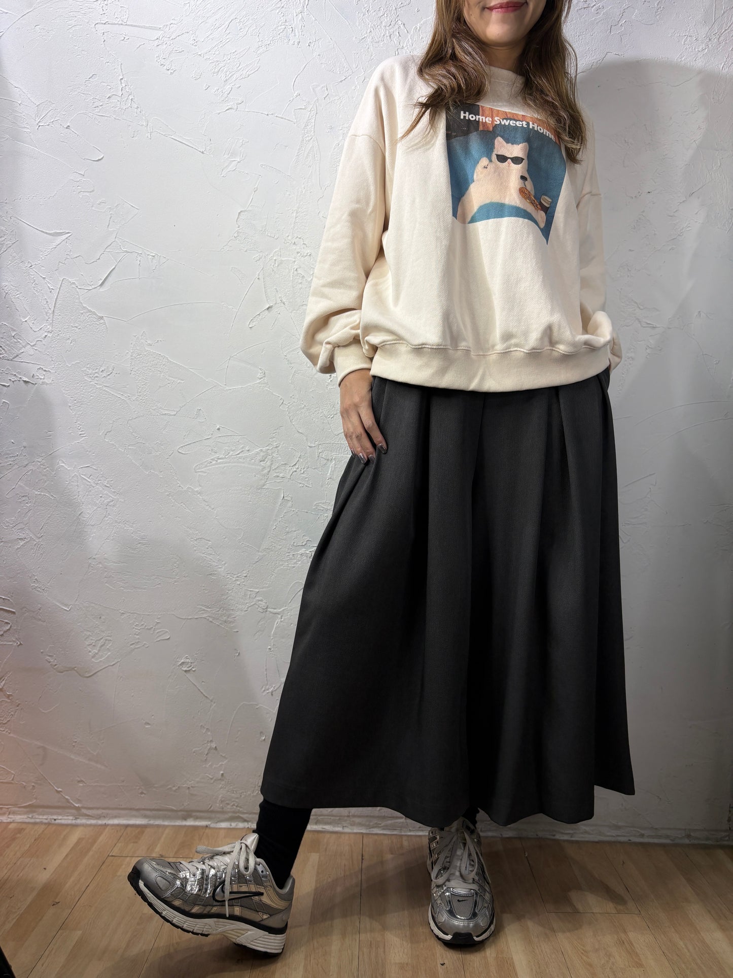 Non-Iron Skirt-like Pants