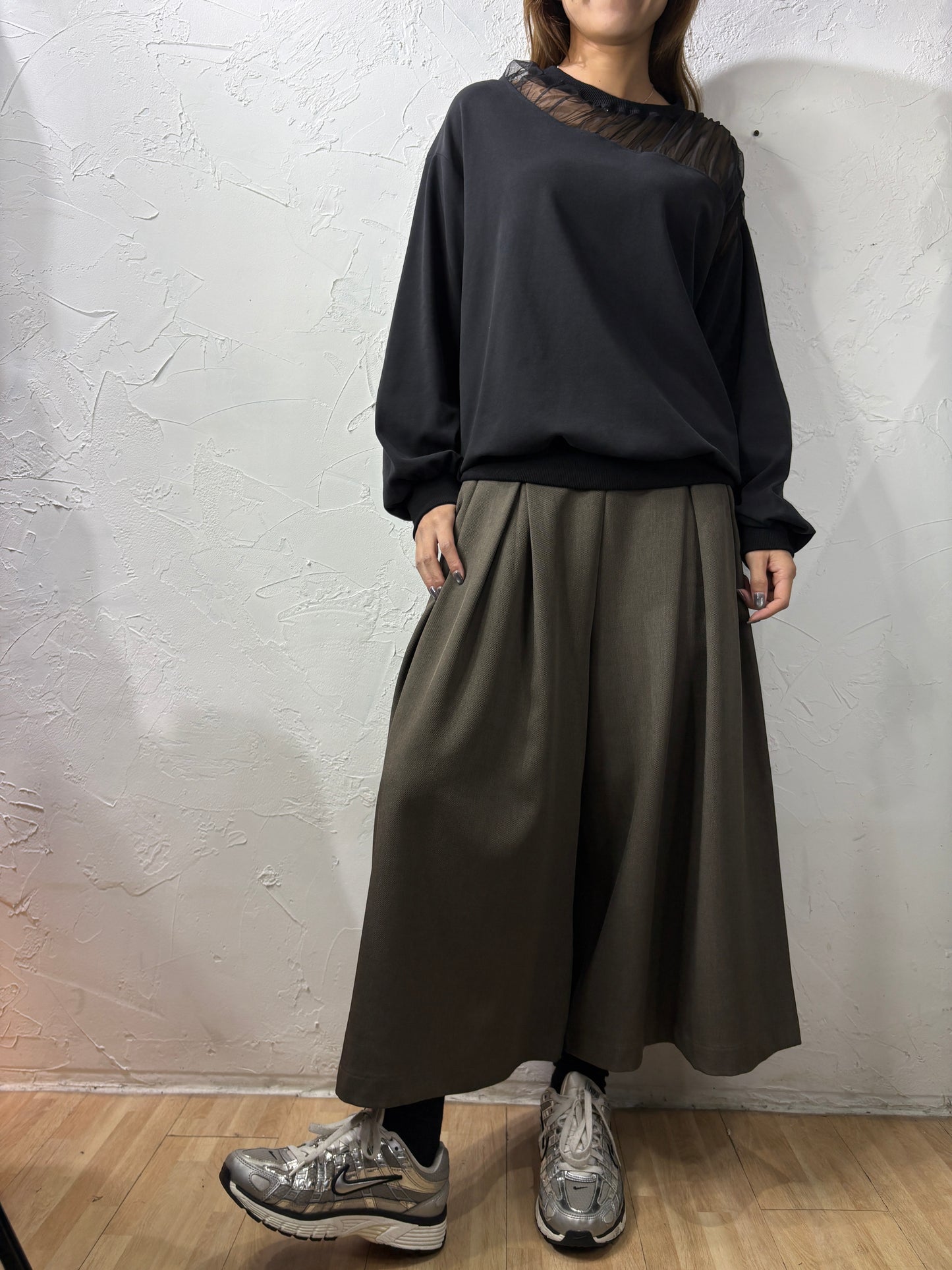 Non-Iron Skirt-like Pants