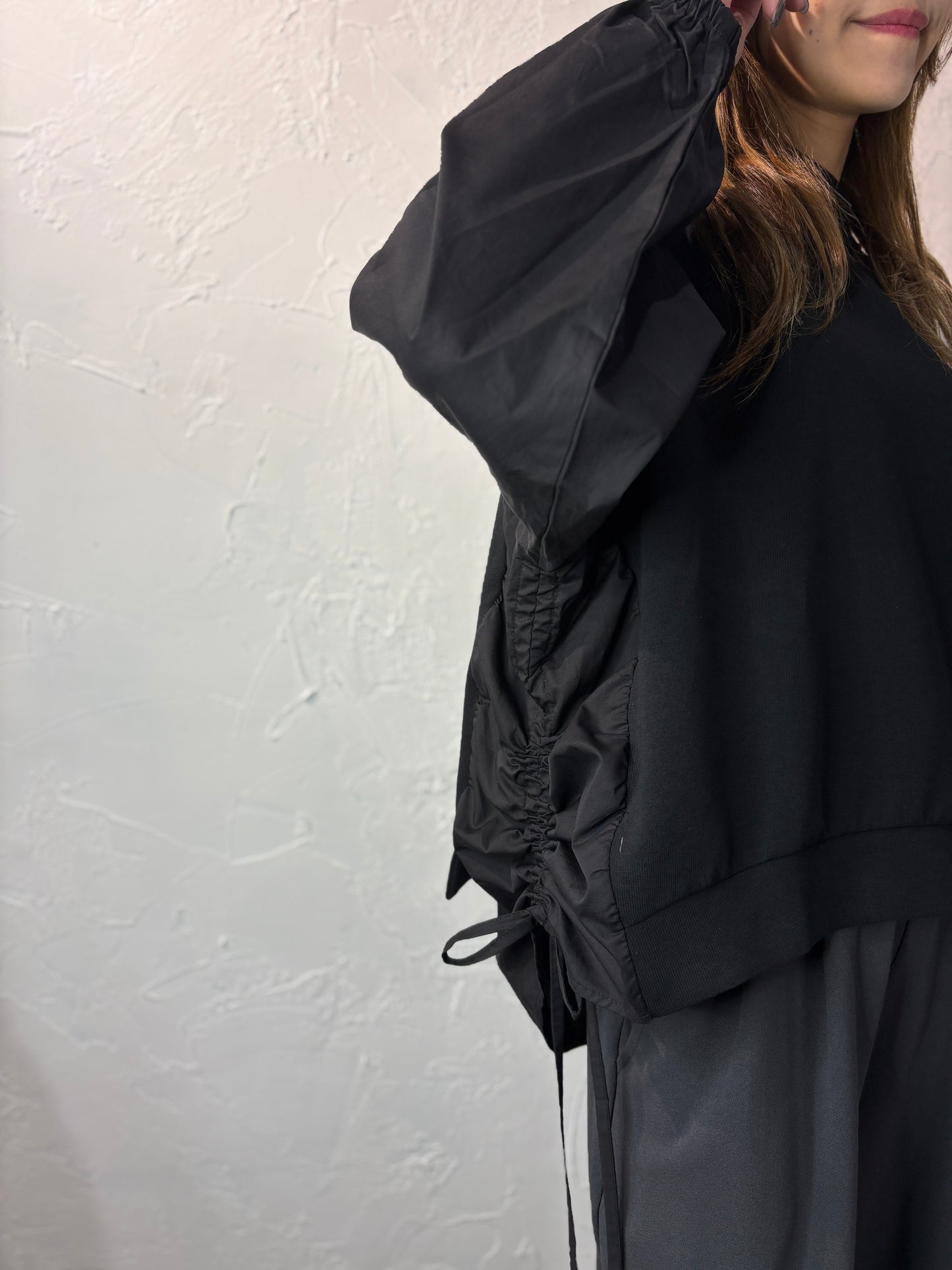 Ribbon Side Long Sleeves