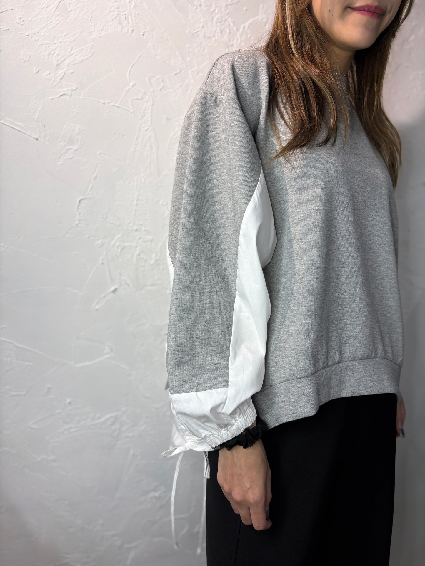 Ribbon Side Long Sleeves