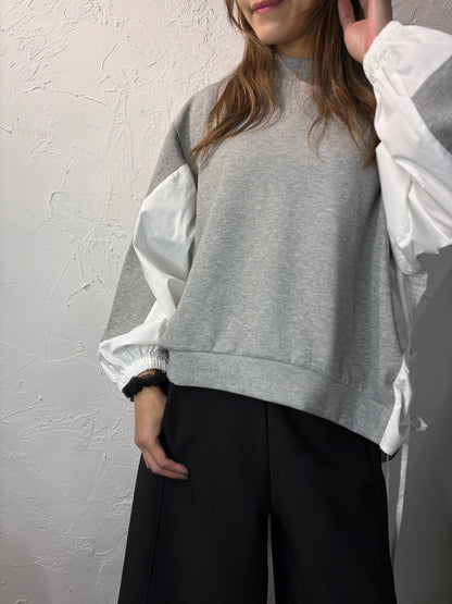 Ribbon Side Long Sleeves