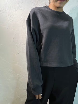 Leather Tag Sweater