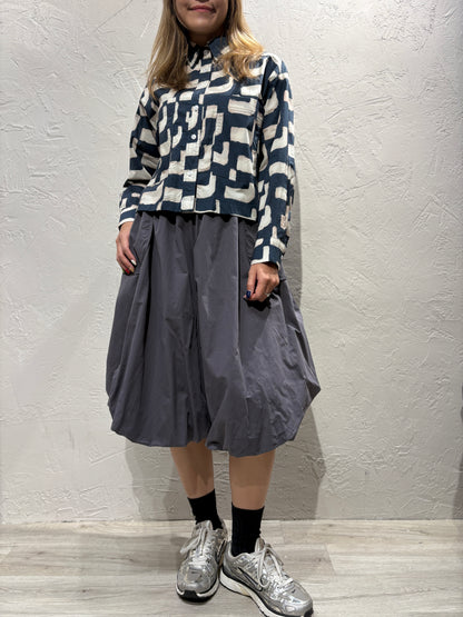 Bubble Cut Skirt-like Pants