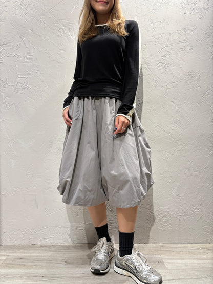 Bubble Cut Skirt-like Pants