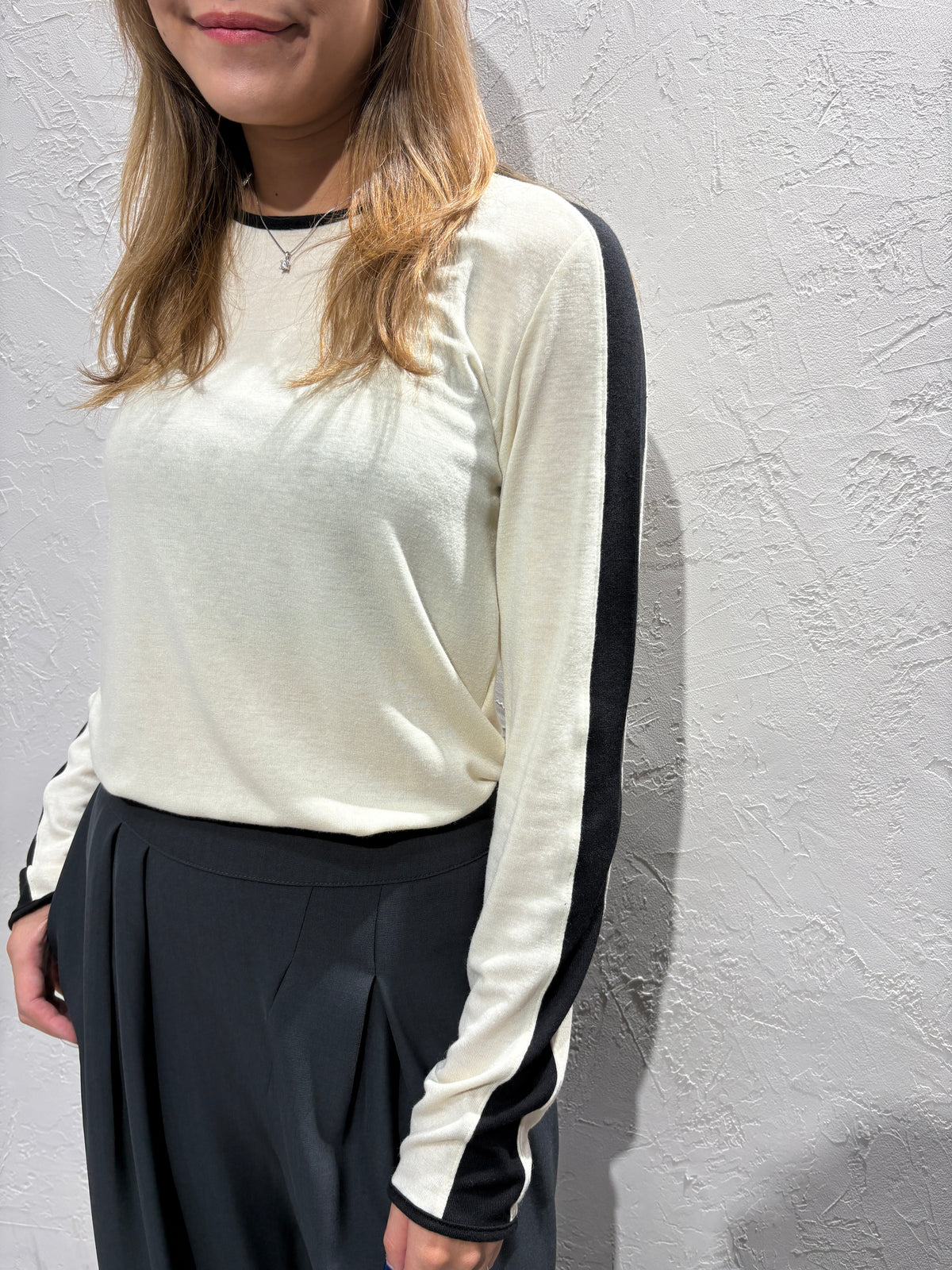 Mixed Color Long Sleeves Top
