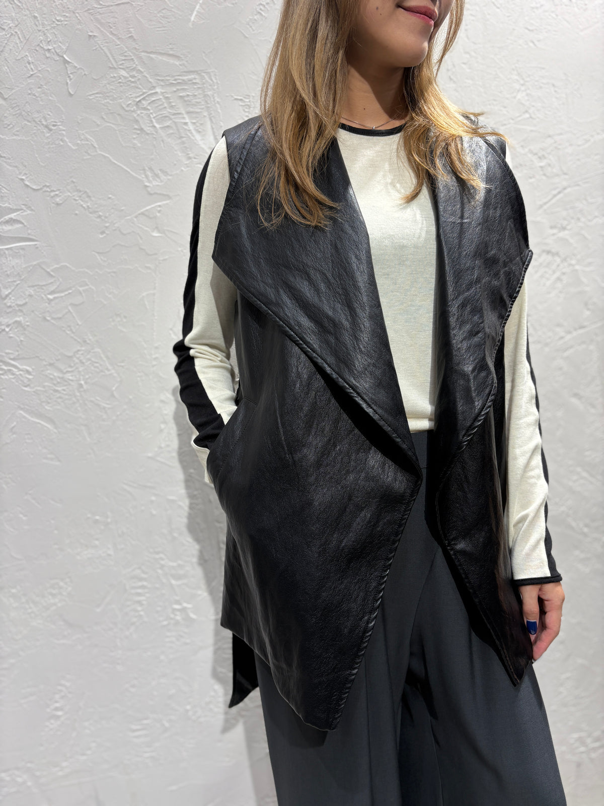 PU Vest Jacket