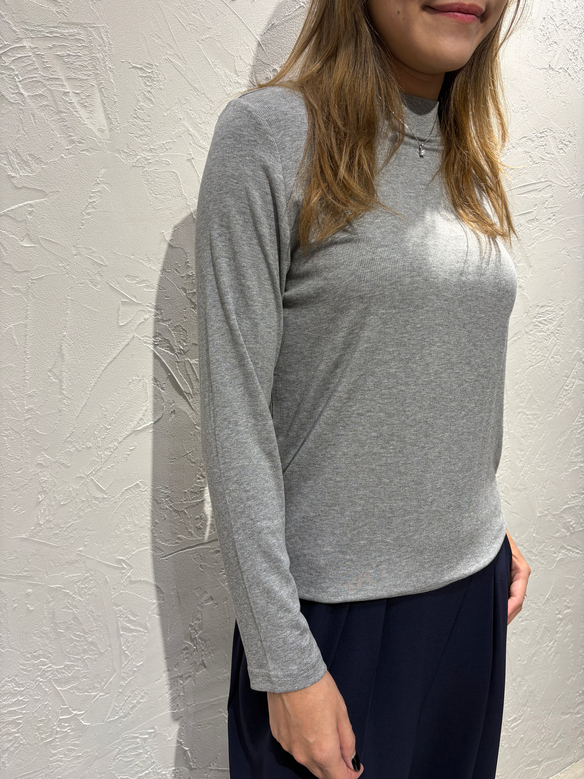 Plain Color Long Sleeves Top