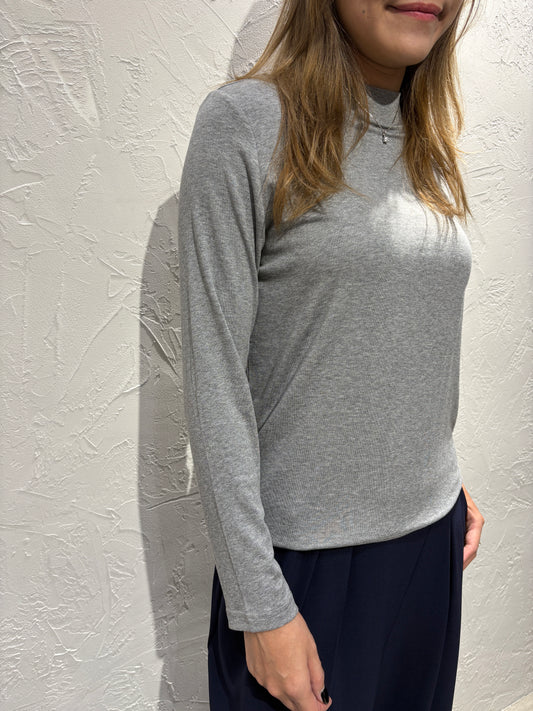 Plain Color Long Sleeves Top