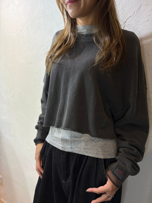 Plain Cropped Sweater