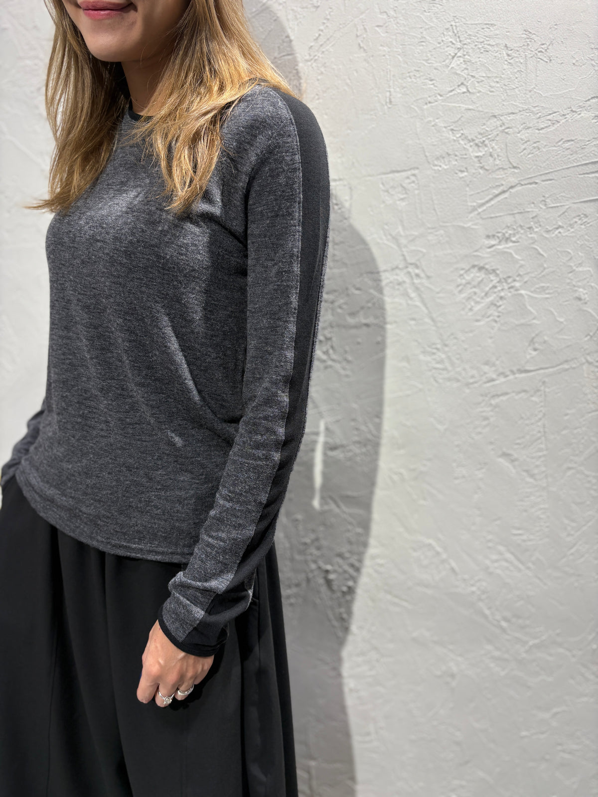 Mixed Color Long Sleeves Top
