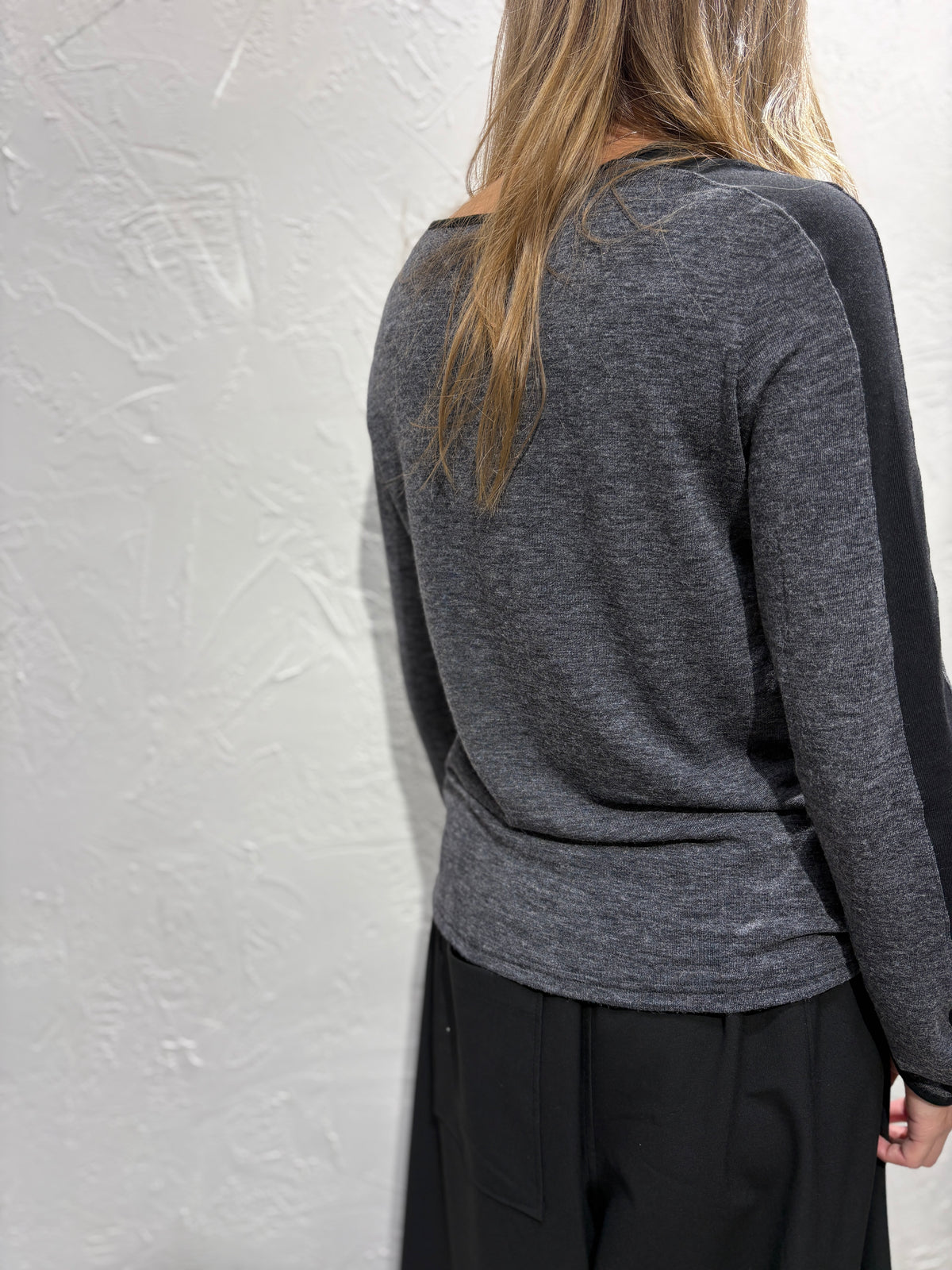 Mixed Color Long Sleeves Top