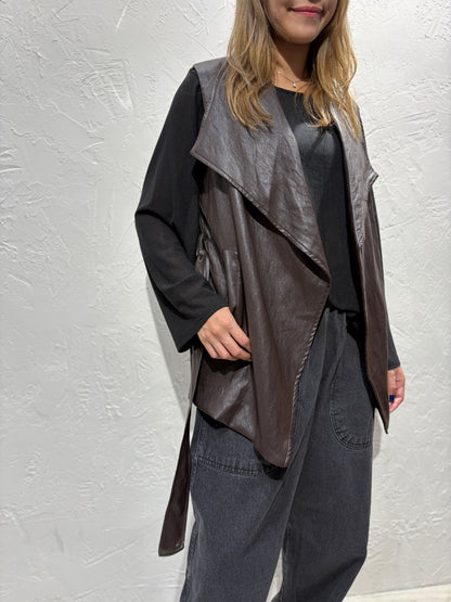 PU Vest Jacket
