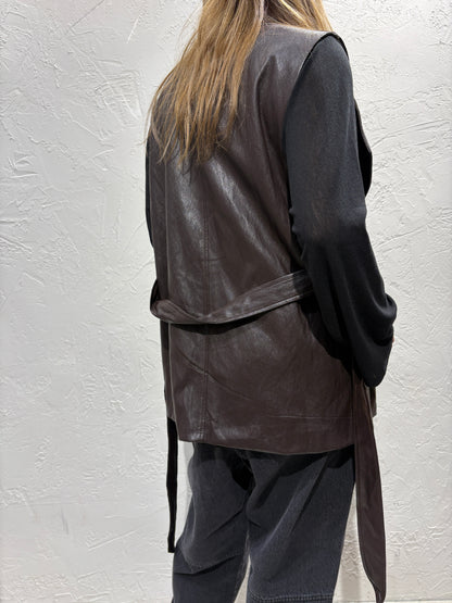 PU Vest Jacket