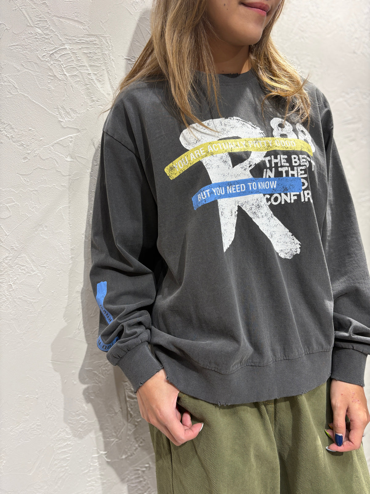Print Long Sleeves Top