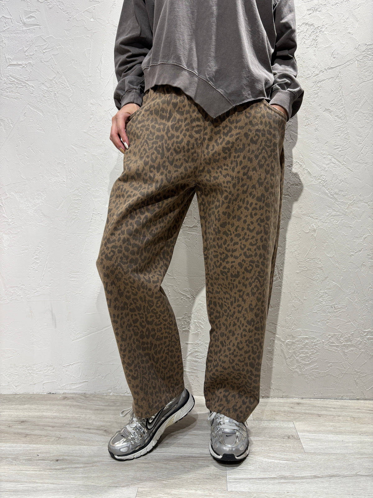 Leopard Pattern Jeans