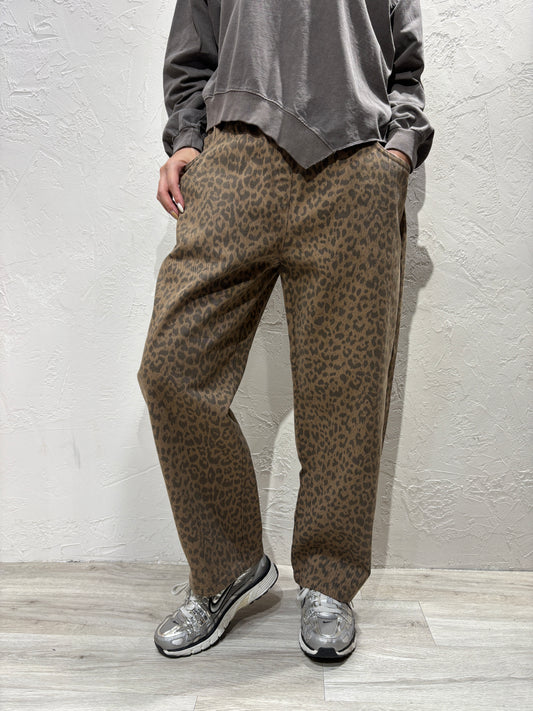 Leopard Pattern Jeans