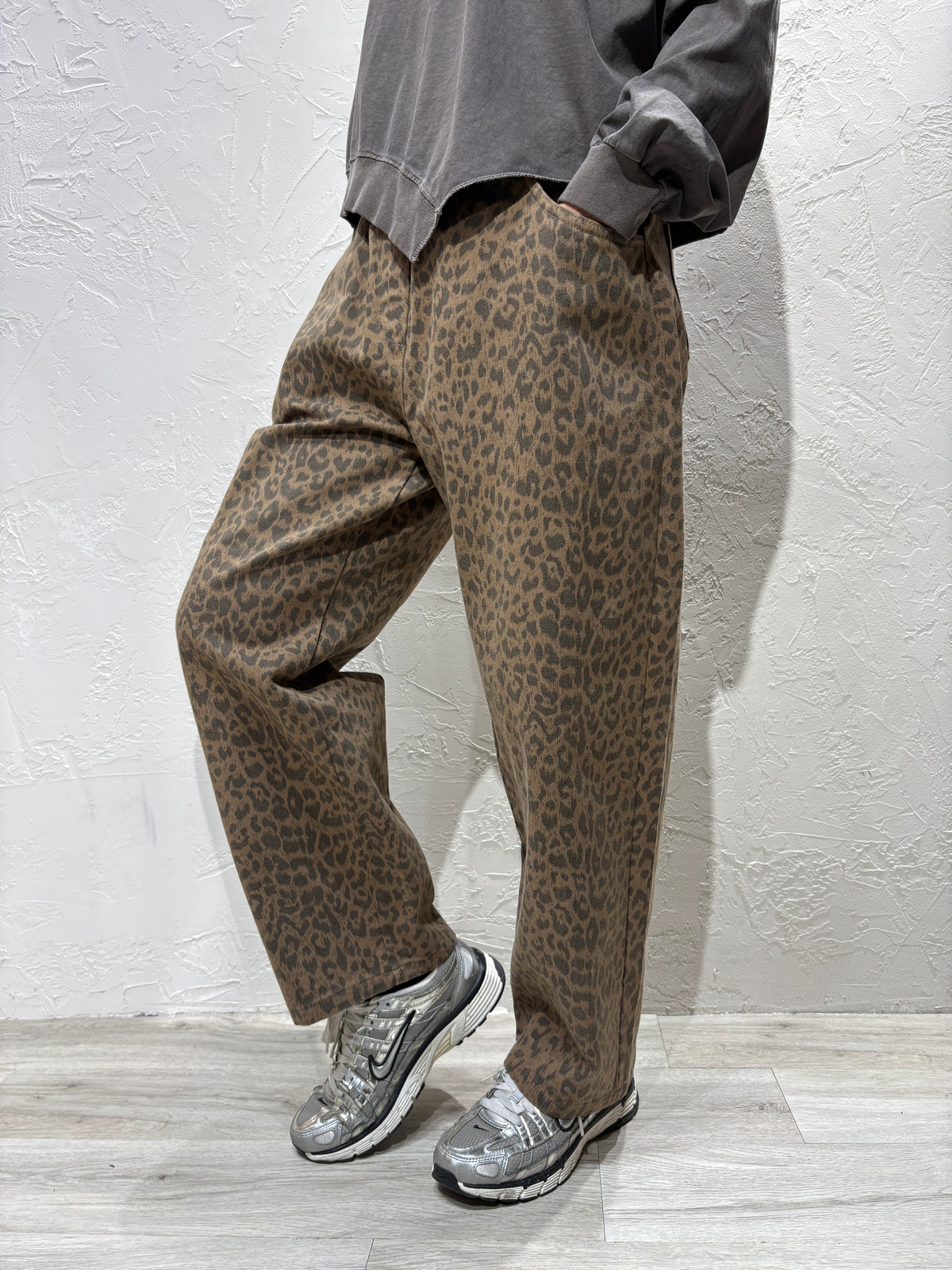 Leopard Pattern Jeans