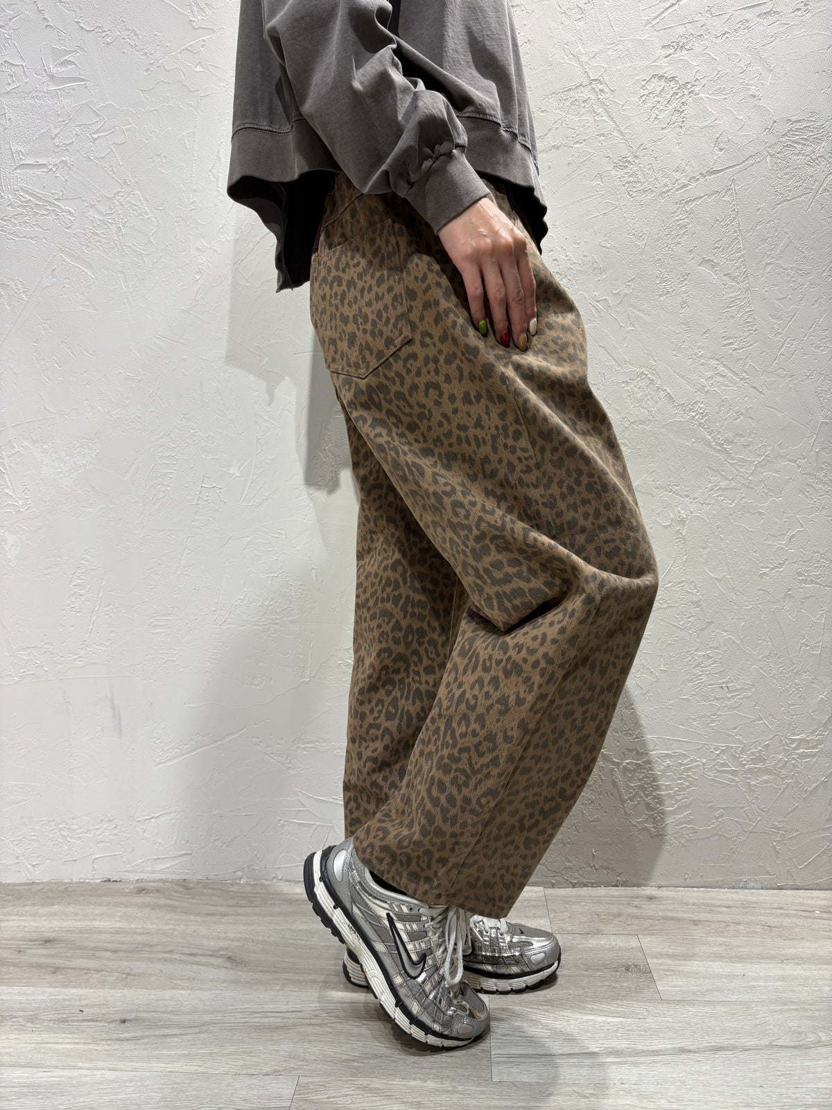 Leopard Pattern Jeans
