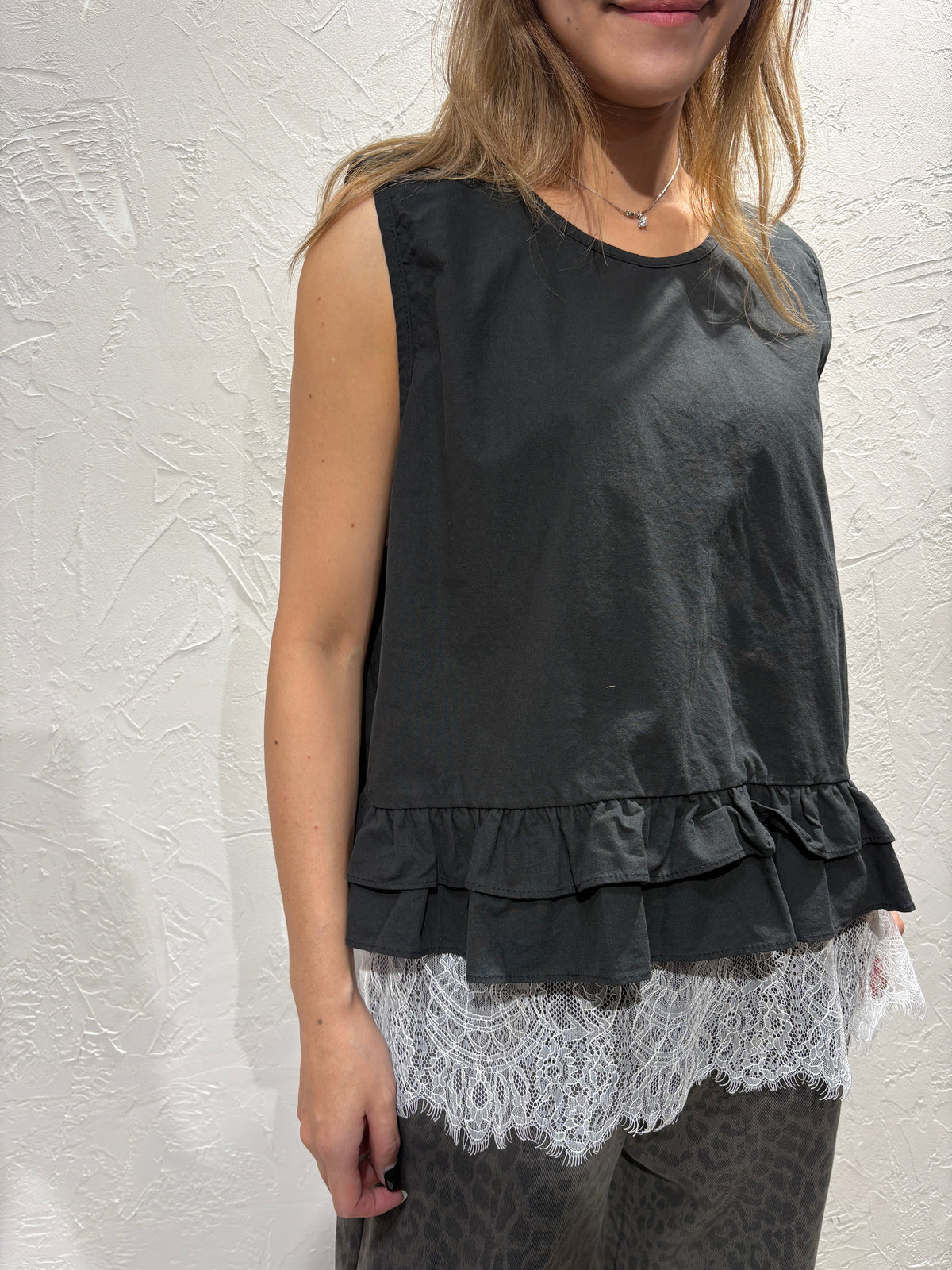Ruffle Vest