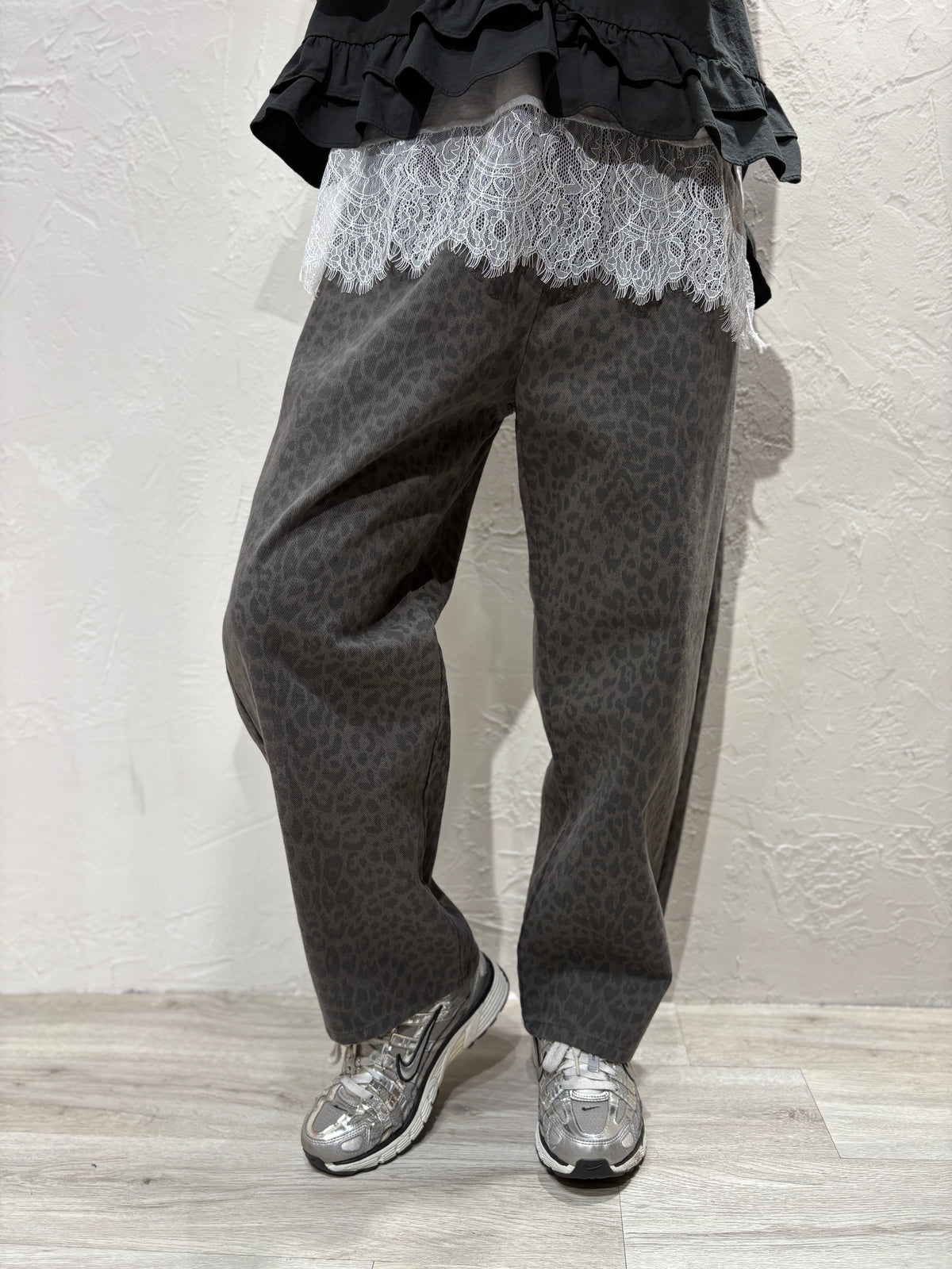 Leopard Pattern Jeans