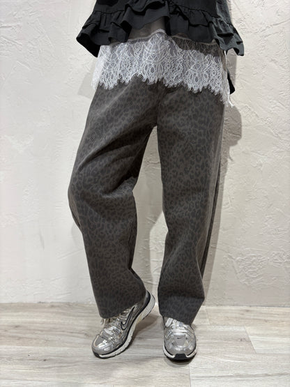 Leopard Pattern Jeans