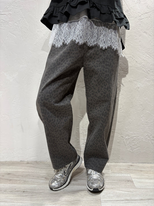 Leopard Pattern Jeans