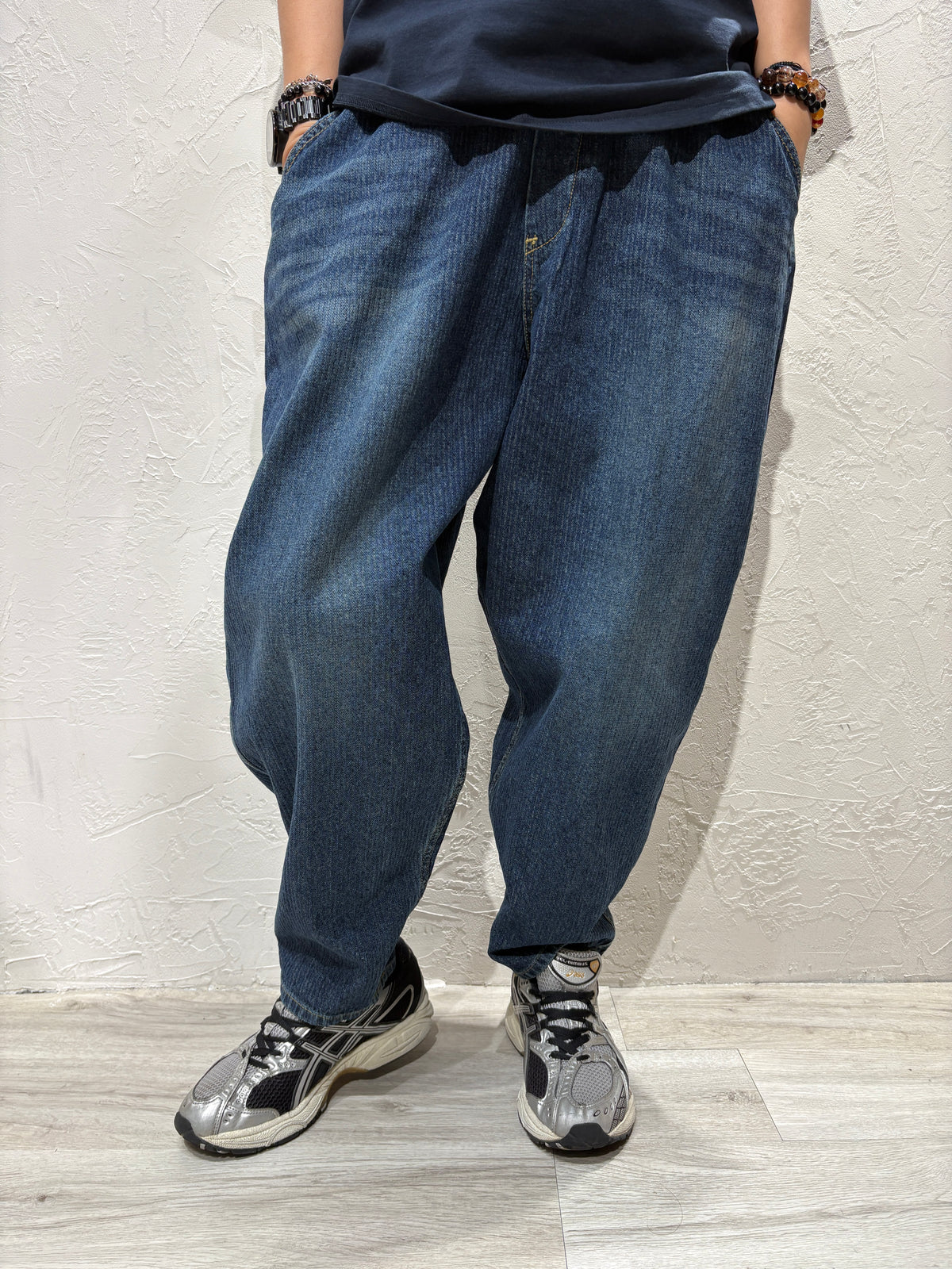 Unisex Stripes Jeans