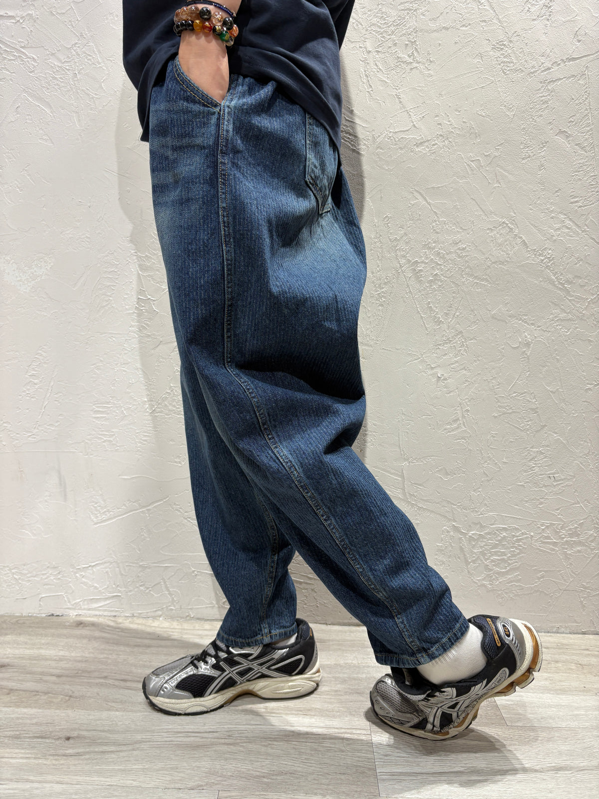 Unisex Stripes Jeans