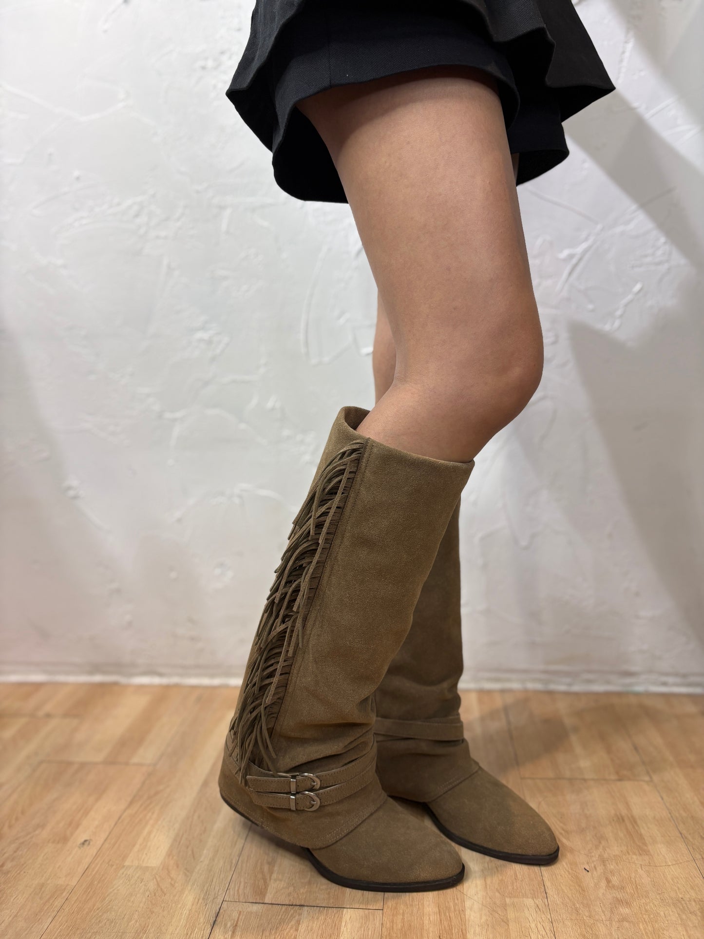 Cowhide Long Boots