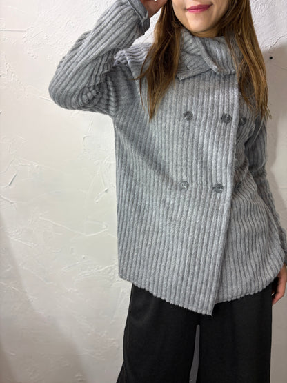 Stripes Button Cardigan