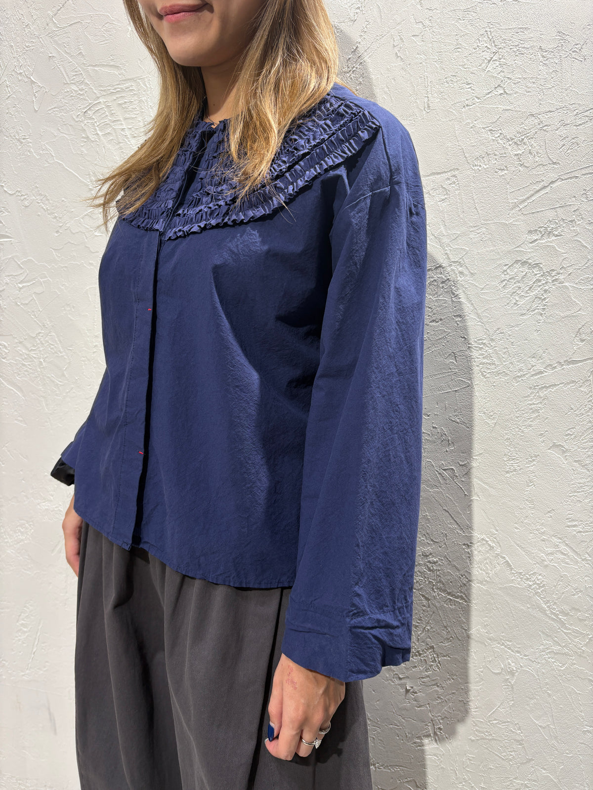 Pleated Pattern Shirt