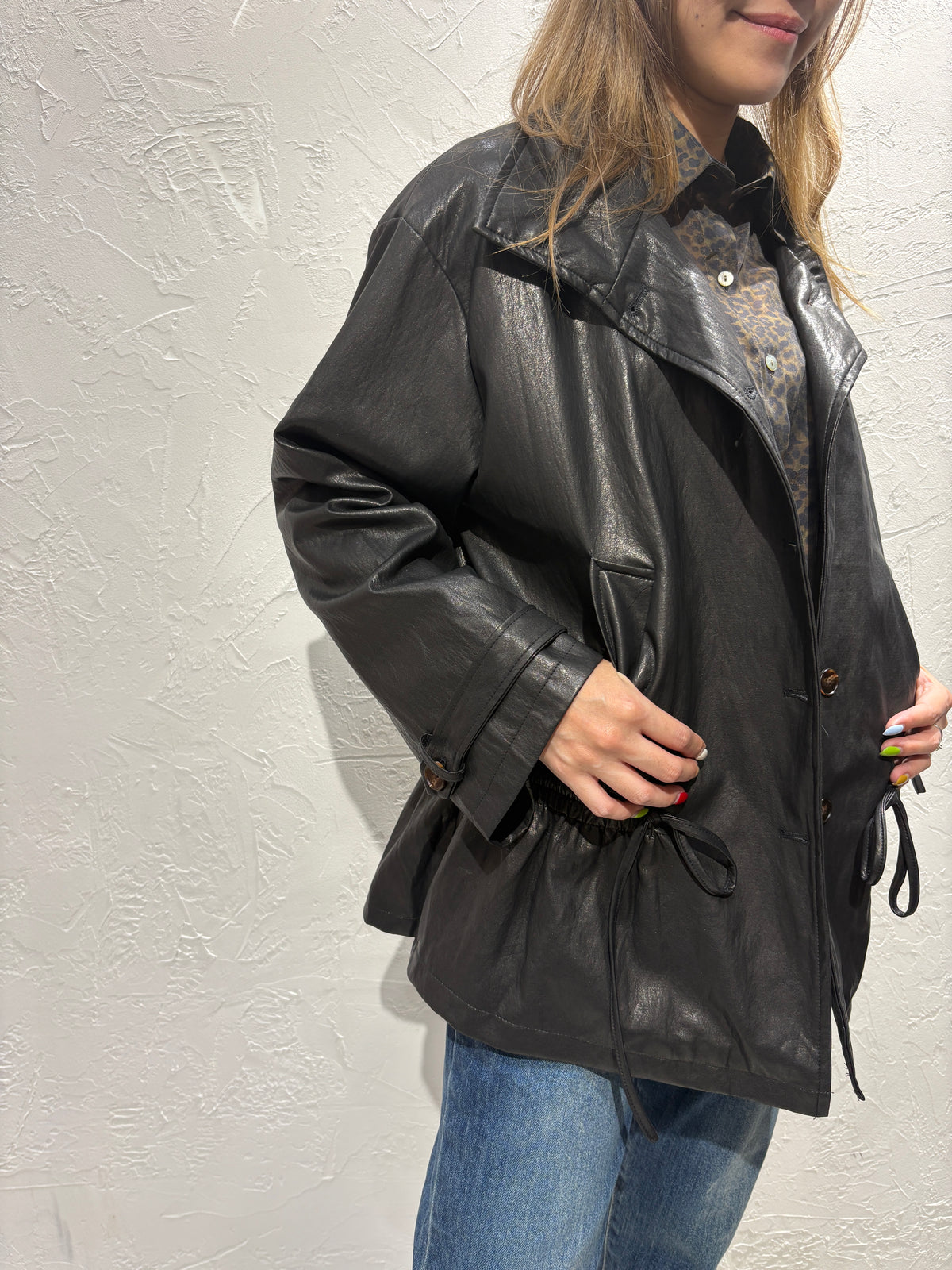 Faux Leather Jacket