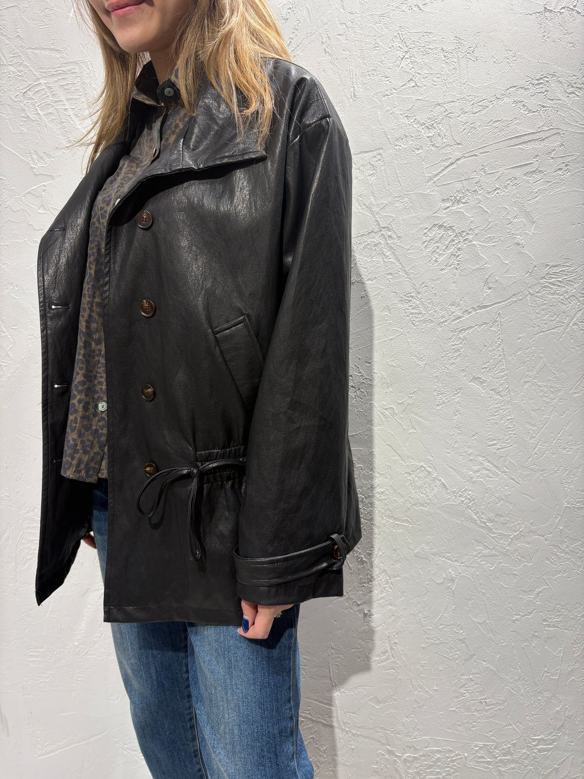 Faux Leather Jacket