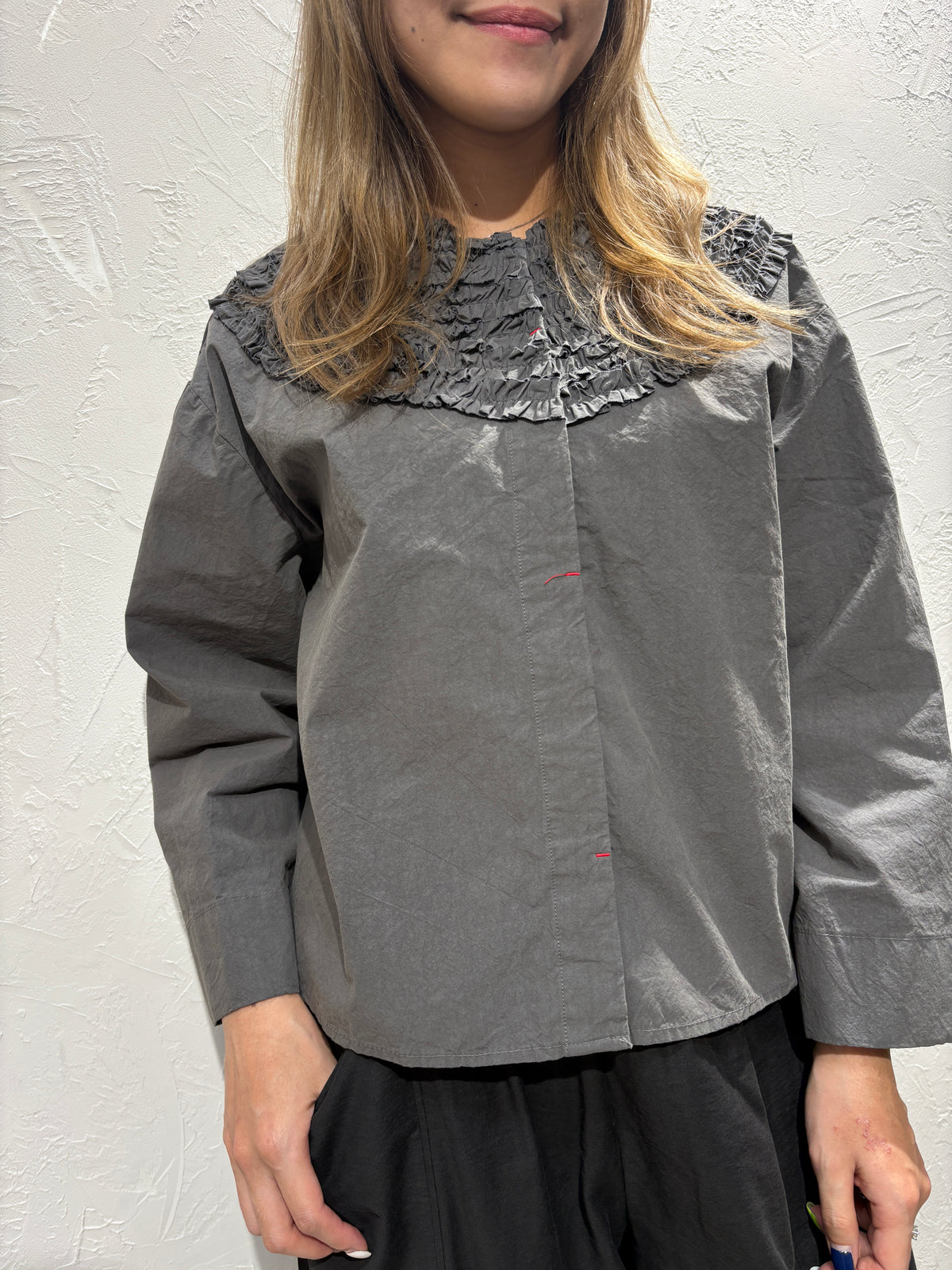 Pleated Pattern Shirt