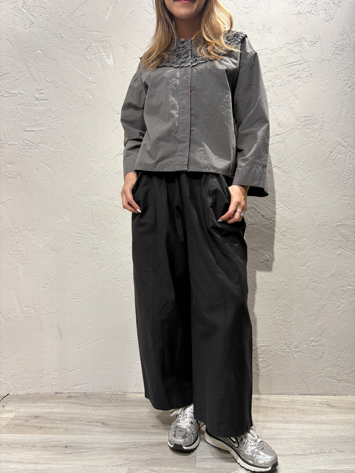 Pleated Pattern Shirt