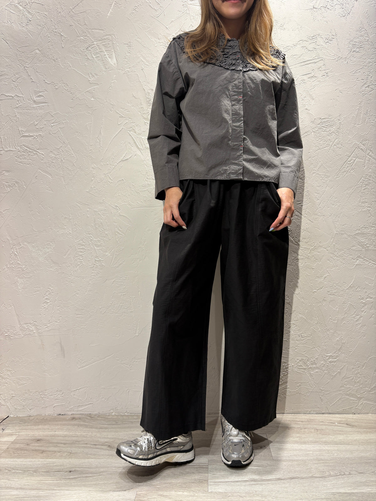 Pleated Pattern Shirt
