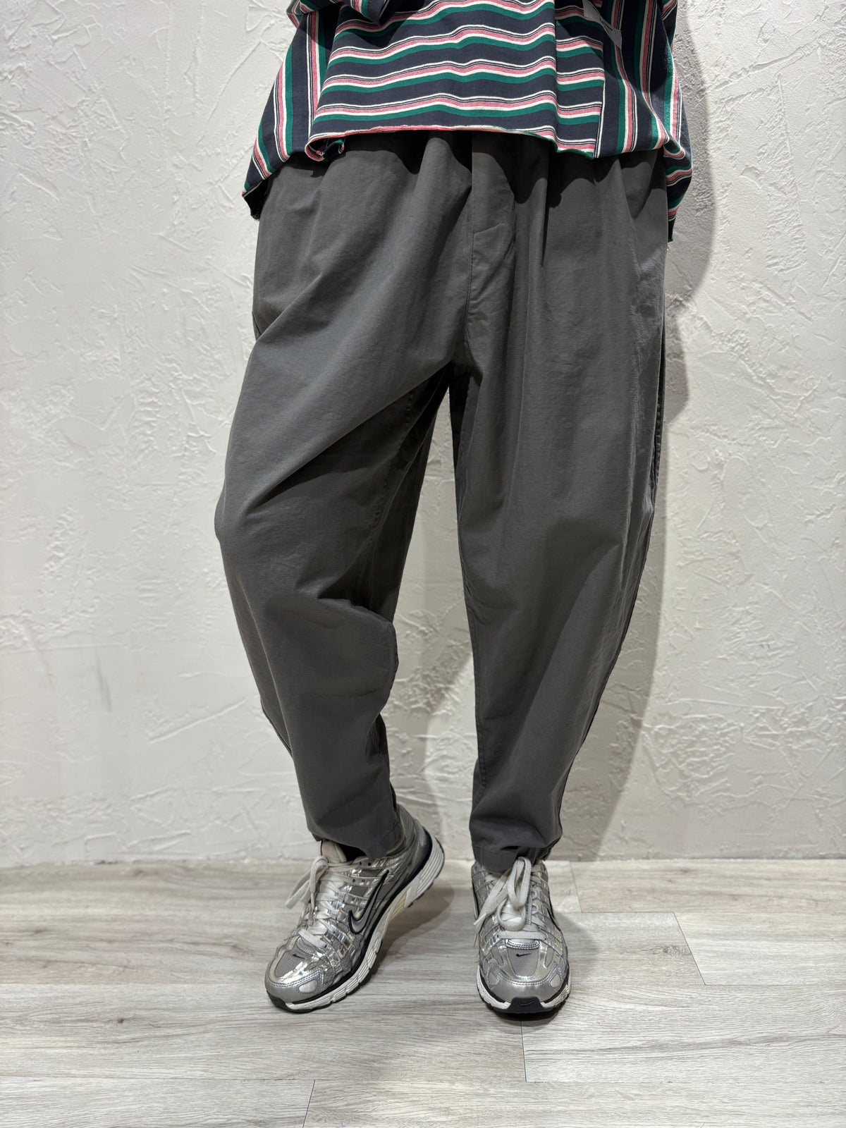 Bubble Cut Plain Color Pants