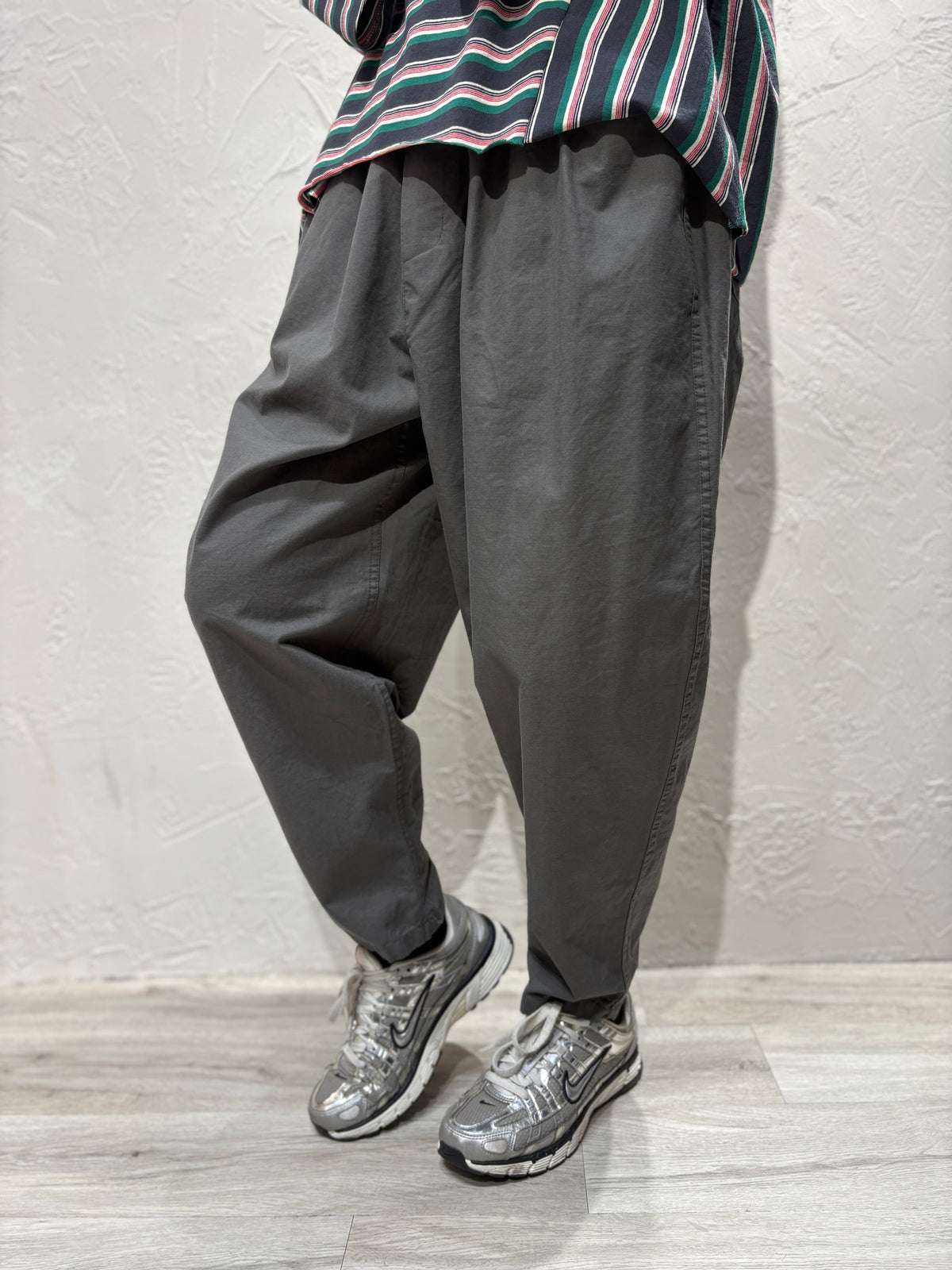Bubble Cut Plain Color Pants