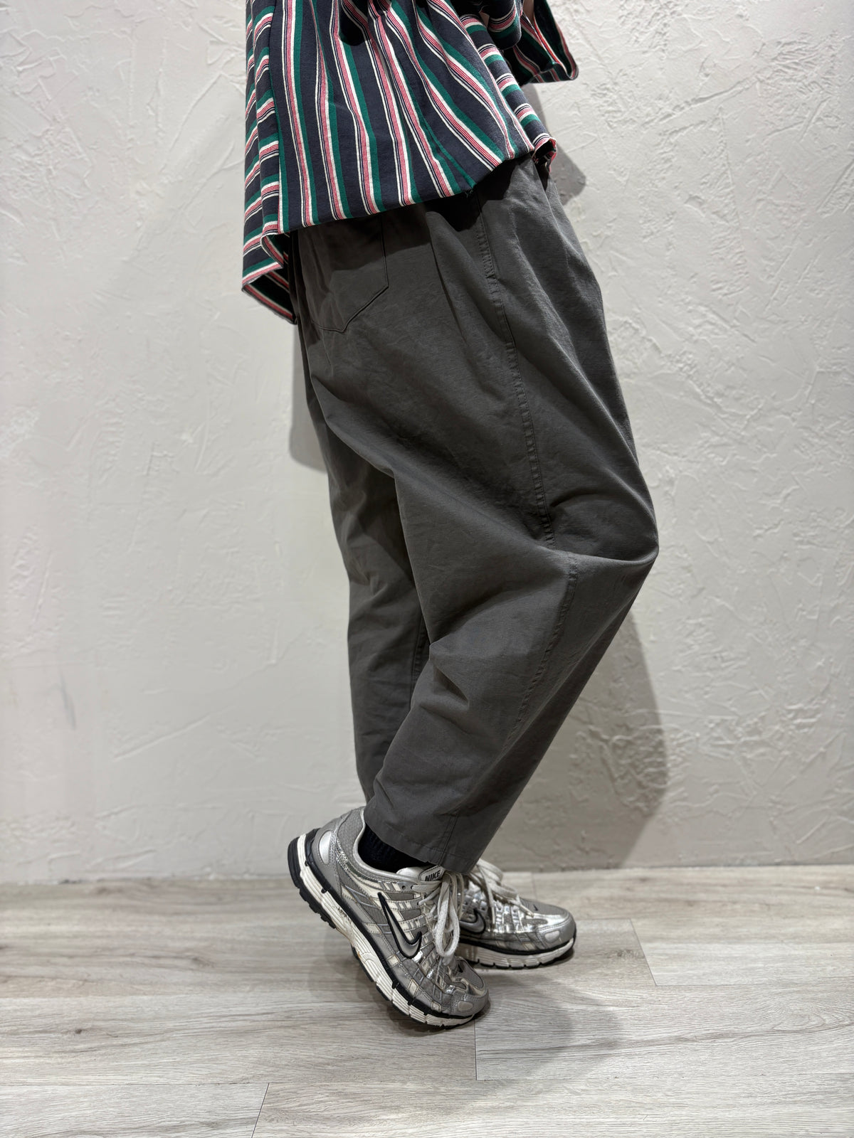 Bubble Cut Plain Color Pants