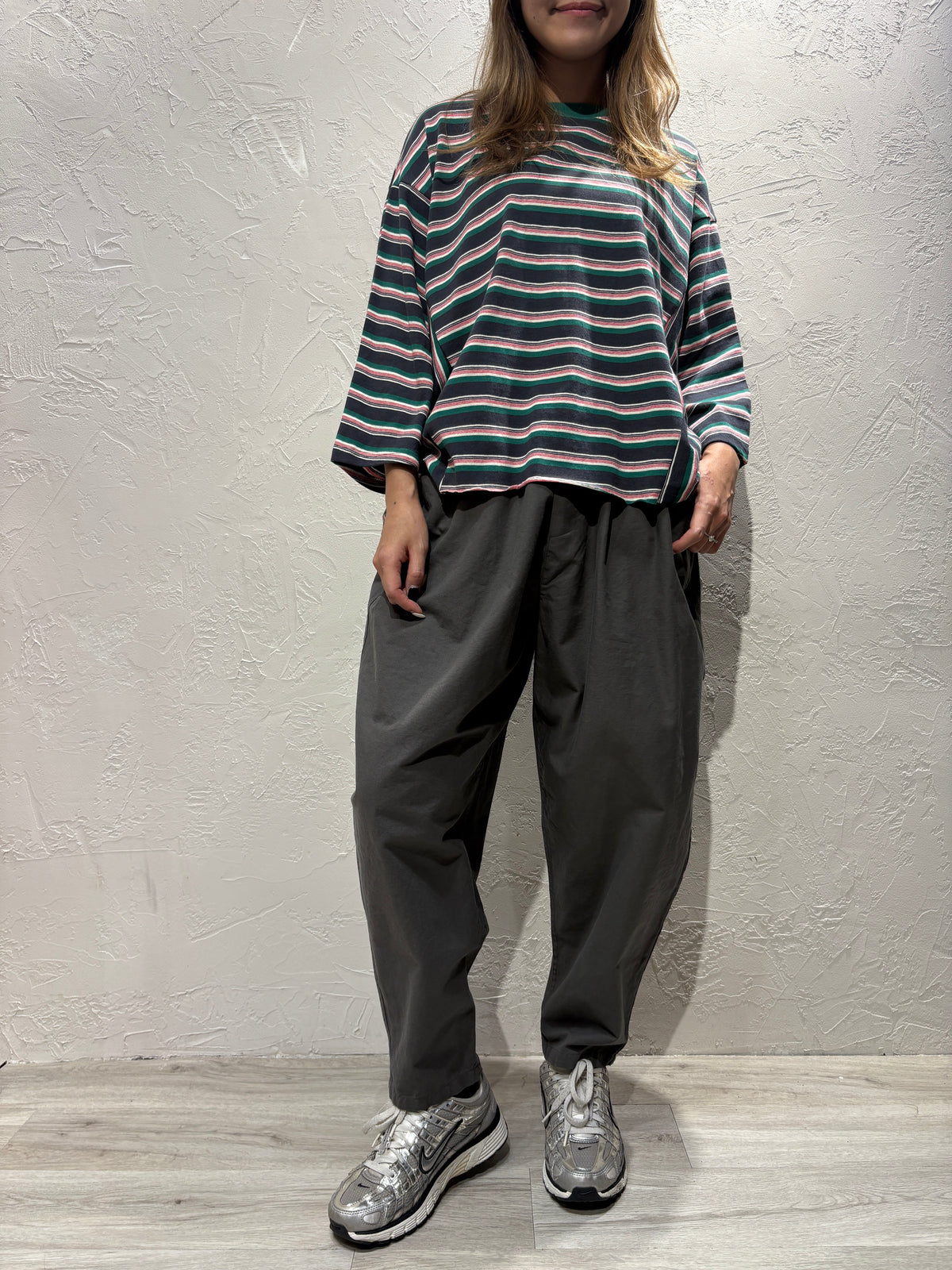 Stripes Mid-sleeves Top