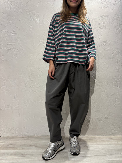 Stripes Mid-sleeves Top