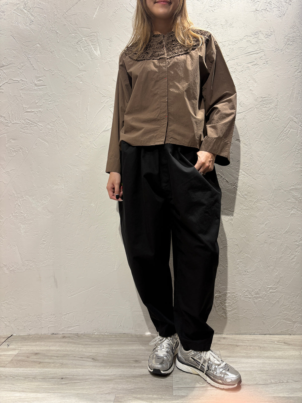 Pleated Pattern Shirt