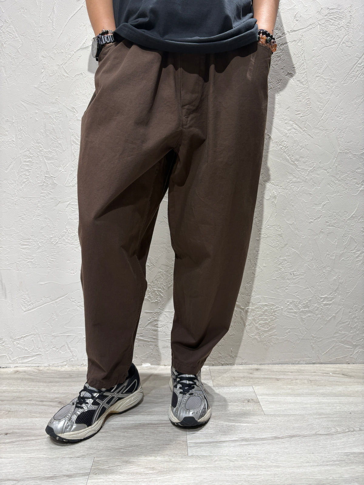 Bubble Cut Plain Color Pants