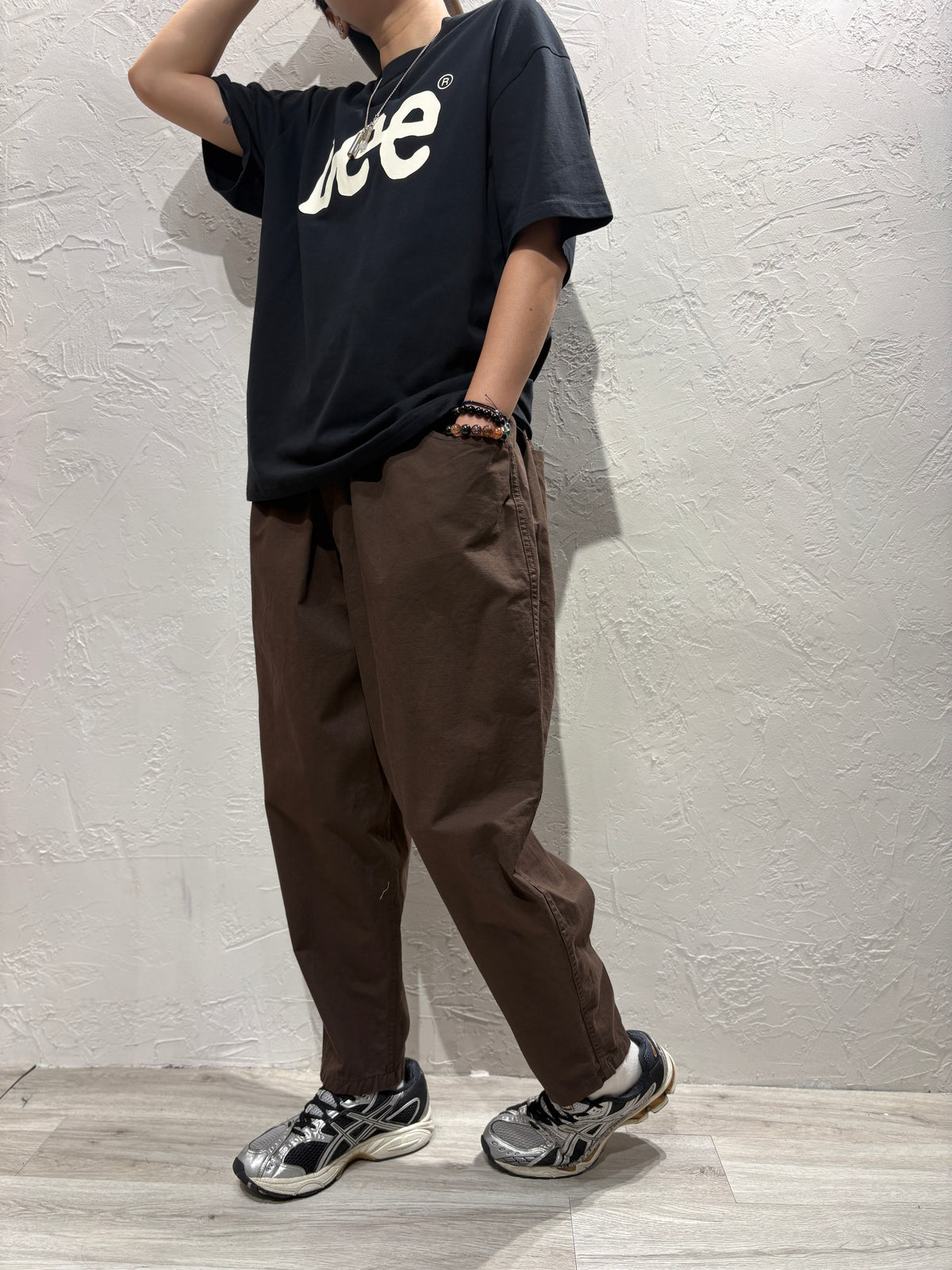 Bubble Cut Plain Color Pants