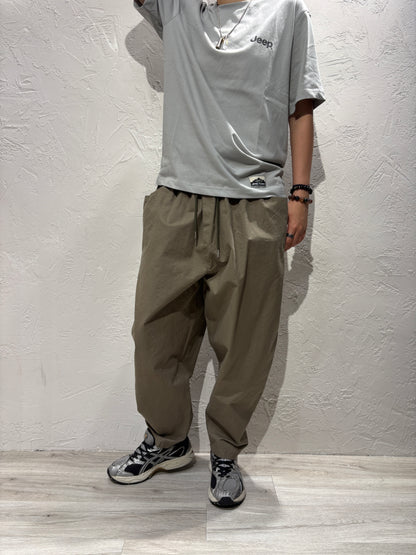 Bubble Cut Plain Color Pants