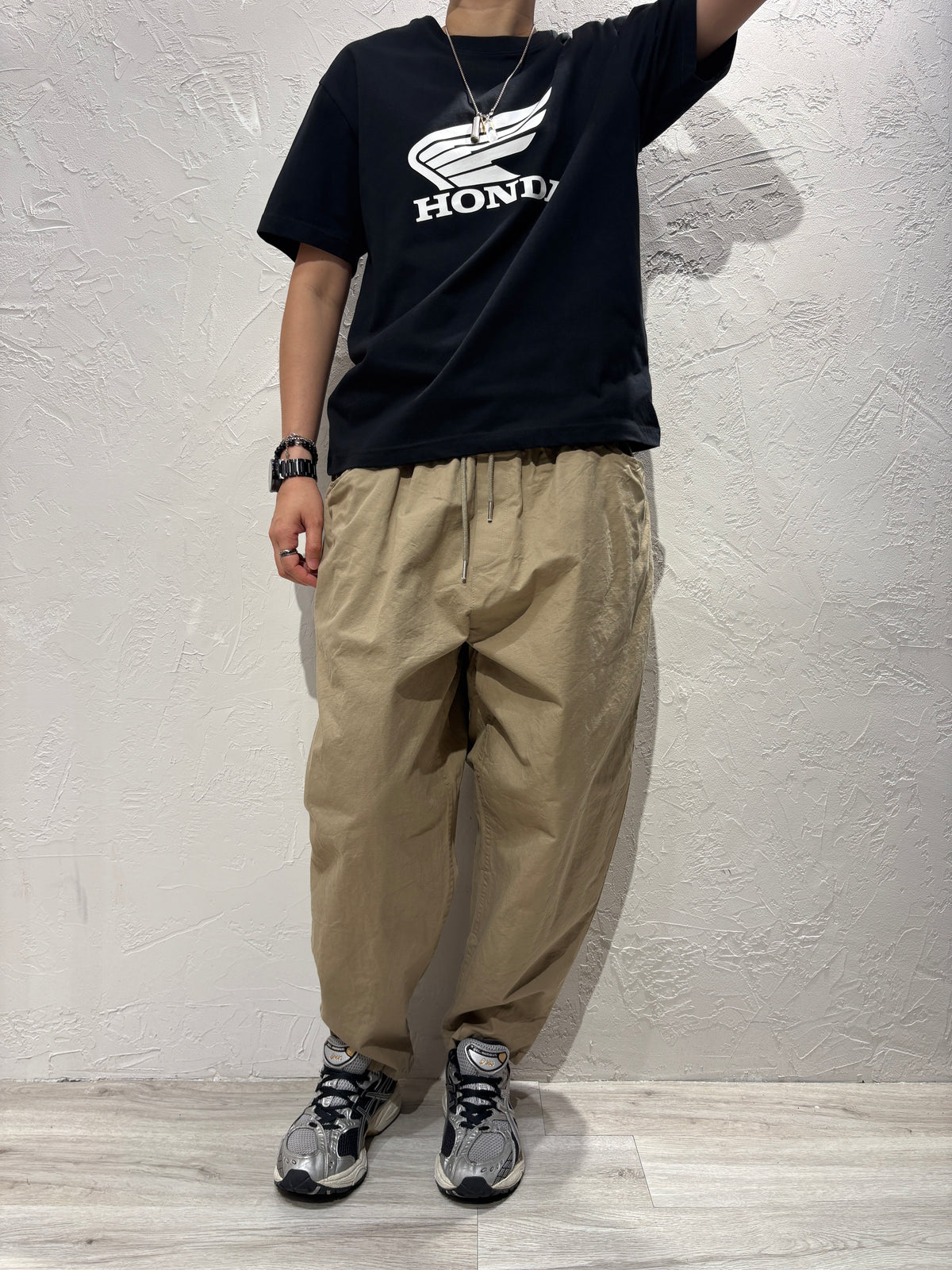 Bubble Cut Plain Color Pants