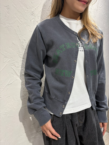 Text Print Cardigan