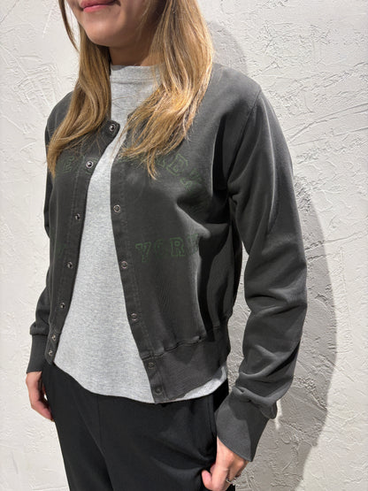 Text Print Cardigan