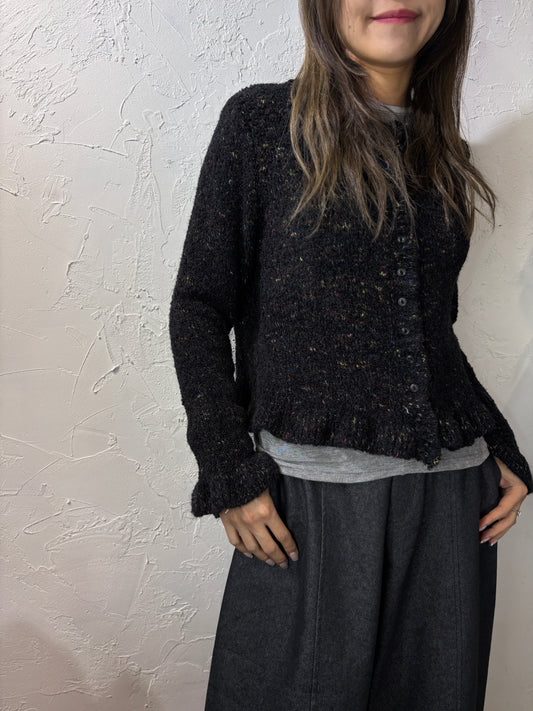 Mixed Color Knit Cardigan