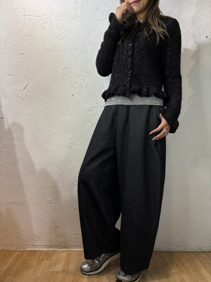 Mixed Color Knit Cardigan